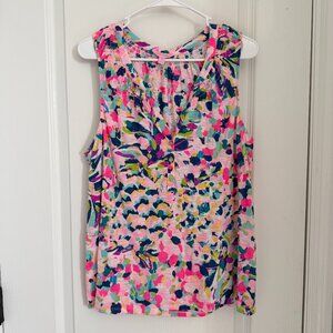 Lilly Pulitzer Essie Sleeveless Top - XL - 100% Cotton